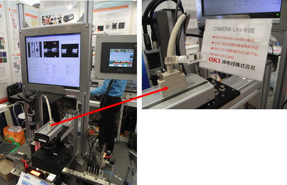 与NED的Line Scan Camera相连接展示的OKI CAMERA Link 电缆